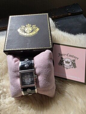 Juicy Couture Vintage Cuff Watch, Rare 2010 Edition with Original Box and Manual